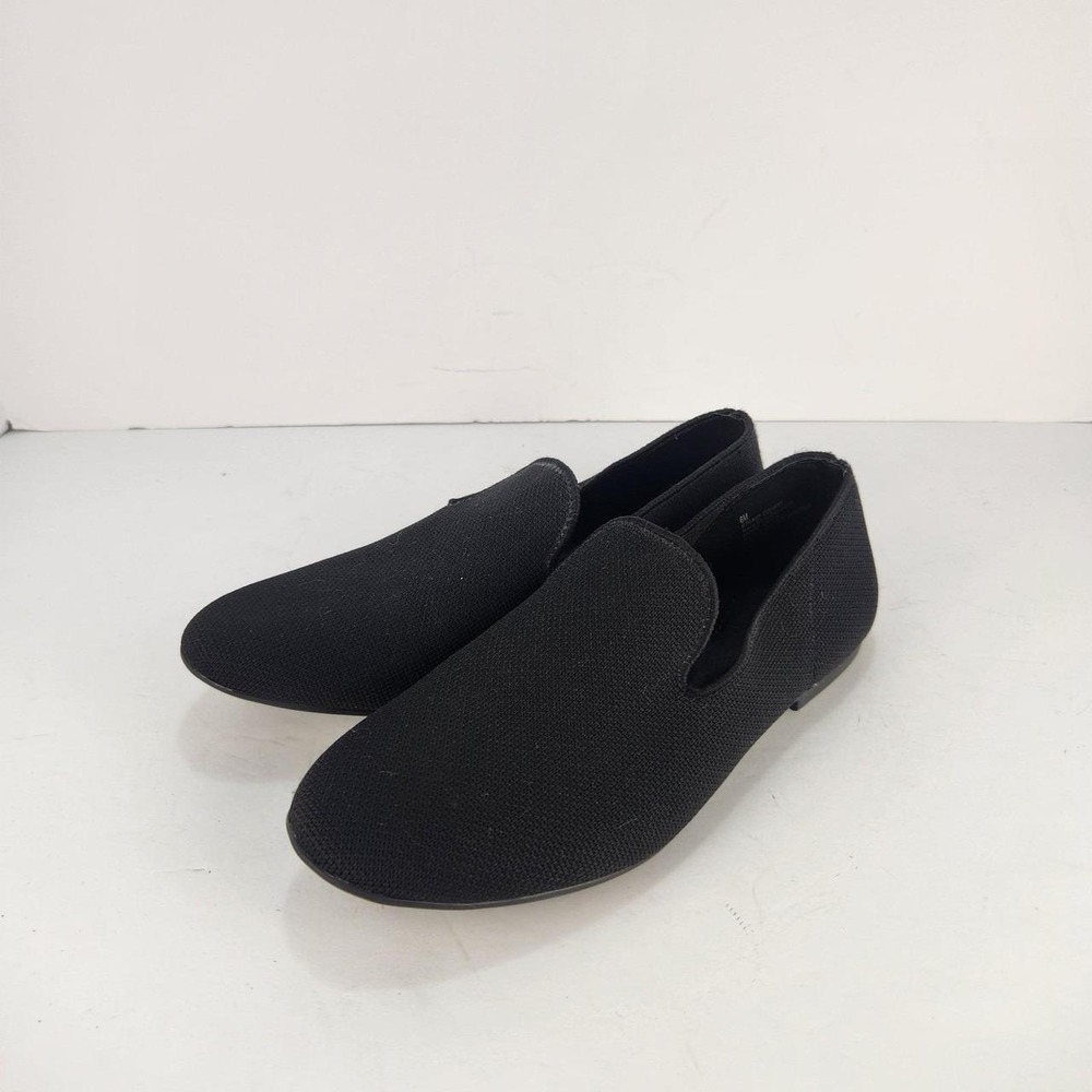 Born Women's Black Knit Loafers Flats Slip On Comfort Shoes Size 6M